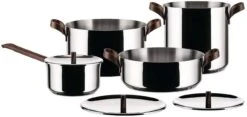 Alessi Pannenset Edo - PU100S7 - 4 Delige Set - Door Patricia Urquiola -Thuiskeuken 01 PU100S7 e788619e 2dc9 467a bbca b65e0319501b
