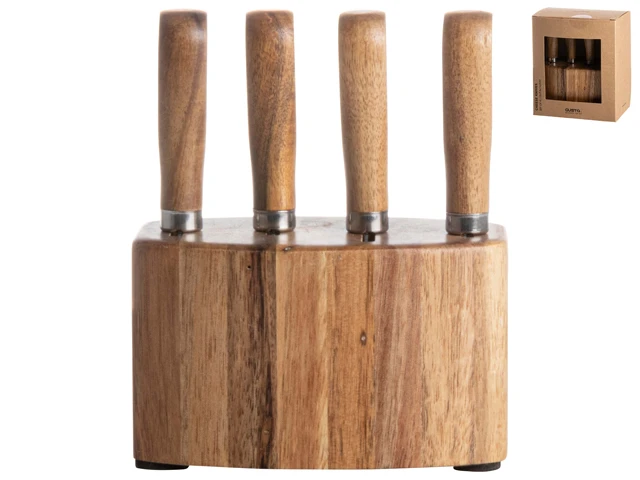 Gusta Kaasmesjes Met Houder - 4 Stuks 4 Gusta Kaasmesjes Met Houder - 4 Stuks - Afbeelding 2