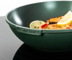 Westinghouse Pannenset Performance (Wokpan + Grillpan) ø 28 Cm - Groen - Inductie En Alle Andere Warmtebronnen -Thuiskeuken 1200x1006
