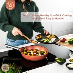 Westinghouse Koekenpannenset Performance - ø 24 En 28 Cm - Rood - Inductie En Alle Andere Warmtebronnen -Thuiskeuken 1200x1200 162