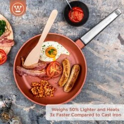 Westinghouse Koekenpannenset Performance - ø 24 En 28 Cm - Rood - Inductie En Alle Andere Warmtebronnen -Thuiskeuken 1200x1200 163