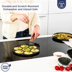 Westinghouse Pannenkoekpannenset Marble Wood - ø 26 En 28 Cm - Inductie En Alle Andere Warmtebronnen -Thuiskeuken 1200x1200 92