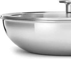 KitchenAid Wokpan - Multi-Ply RVS - ø 28 Cm / 3.6 Liter -Thuiskeuken 1200x999
