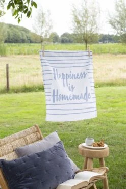 Walra Theedoek Happiness Jeans Blauw 50 X 70 Cm -Thuiskeuken 1220105 1