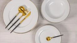 Studio Tavola Serviesset Wit / Goud - 18-delig / 6 Personen -Thuiskeuken 18 delig sfeer 3