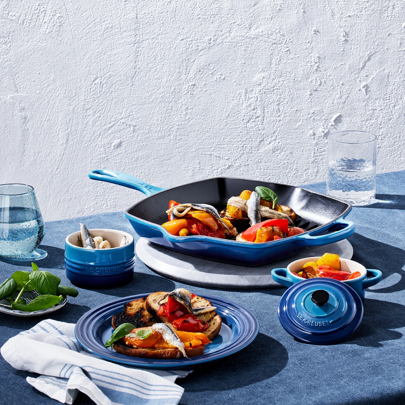 Le Creuset Grillpan Signature - Azure - 26 X 26 Cm - Geëmailleerde Anti-aanbaklaag 8 Le Creuset Grillpan Signature - Azure - 26 X 26 Cm - Geëmailleerde Anti-aanbaklaag - Afbeelding 6