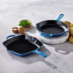 Le Creuset Grillpan Signature - Azure - 26 X 26 Cm - Geëmailleerde Anti-aanbaklaag 10 Le Creuset Grillpan Signature - Azure - 26 X 26 Cm - Geëmailleerde Anti-aanbaklaag -Thuiskeuken 20183262200422 alt5