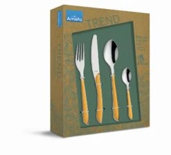 Amefa Bestekset Eclat - Mustard Yellow Matt - 24-delig / 6 Personen -Thuiskeuken 2294YMTR42C71 1