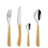 Amefa Bestekset Eclat - Mustard Yellow Matt - 24-delig / 6 Personen -Thuiskeuken 2294YMTR42C71 2