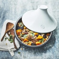 Emile Henry Tajine Delight - Zwart / Wit - Inductie - ø 33.5 Cm / 4 Liter -Thuiskeuken 3289317766329 6