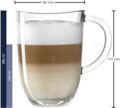 Leonardo Latte Macchiato Glazen Napoli 380 Ml - 6 Stuks -Thuiskeuken 4002541242037 01