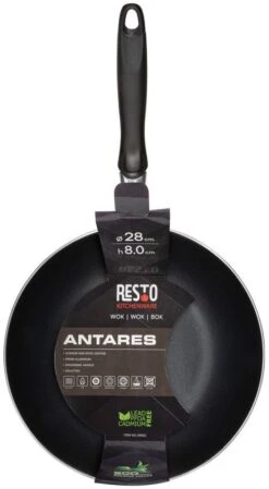 Resto Kitchenware Wokpan Antares - ø 28 Cm - Standaard Anti-aanbaklaag -Thuiskeuken 4260709010137