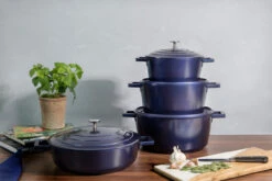 MasterClass Braadpan Blauw - ø 28 Cm / 5 Liter - Standaard Anti-aanbaklaag -Thuiskeuken 5057982068288 2 3