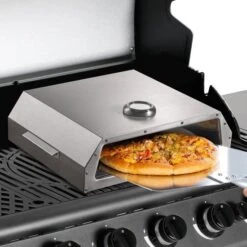 Bighorn Pizzaoven Met Pizzasteen Voor Barbecue - Grilloven - Draagbare - Edelstaal -Thuiskeuken 550x550 1 1