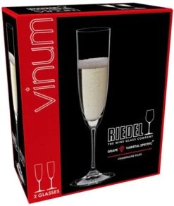Riedel Champagne Glazen / Flutes Vinum - 2 Stuks 7 Riedel Champagne Glazen / Flutes Vinum - 2 Stuks -Thuiskeuken 641600008 packaging s9H171Kq