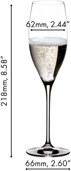 Riedel Champagne Glazen Vinum - Cuvee Prestige - 2 Stuks 8 Riedel Champagne Glazen Vinum - Cuvee Prestige - 2 Stuks -Thuiskeuken 641600048 dimensions ZhkfIOcI
