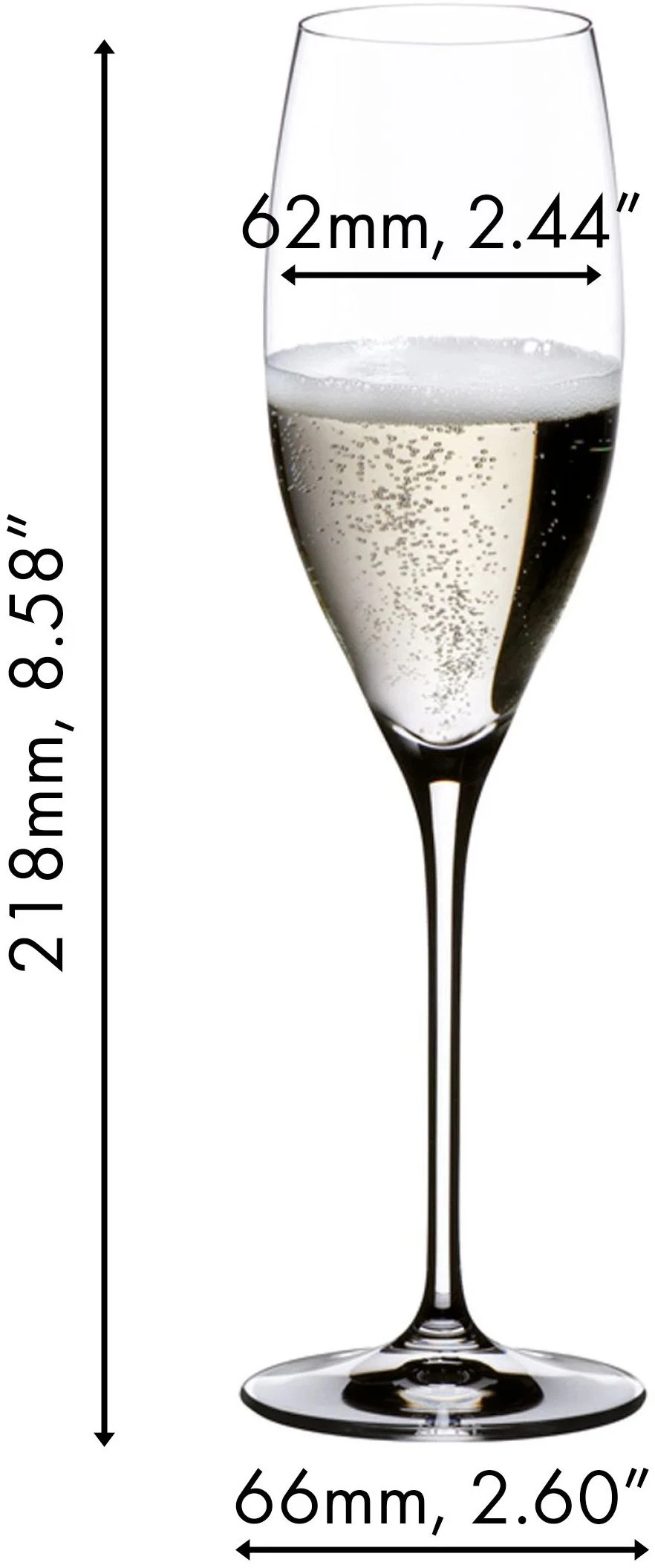 Riedel Champagne Glazen Vinum - Cuvee Prestige - 2 Stuks 5 Riedel Champagne Glazen Vinum - Cuvee Prestige - 2 Stuks - Afbeelding 3