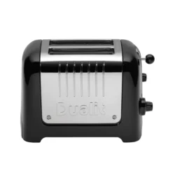 Dualit Broodrooster Lite - Extra Brede Sleuven - Gloss Black - D26225 8 Dualit Broodrooster Lite - Extra Brede Sleuven - Gloss Black - D26225 -Thuiskeuken 85735 lite 2 slot black front web