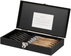 Jay Hill Steakbestek Laguiole - Olijfhout - 12 Delige Set -Thuiskeuken 8720364450892 1 1