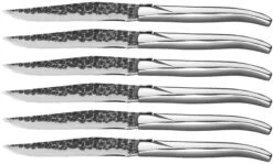 Jay Hill Steakmessen Laguiole - Raw Black - RVS - 6 Stuks -Thuiskeuken 8720364453435 2