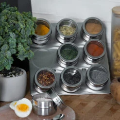 Blackwell Kruidenpotjes Magnetisch - Inclusief 9 Potjes - RVS -Thuiskeuken 8720364455576 6