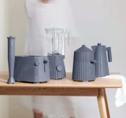 Alessi Tostiklemmen Voor Broodrooster Plissé - Grijs - Michele De Lucchi - MDL08RA G -Thuiskeuken Alessi Plisse Grijs 10