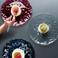 Bormioli Rocco Pizzabord / Onderbord Diamond Transparant ø 33 Cm -Thuiskeuken Bormioli Onderbord Diamond Sfeer