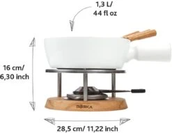 Boska Fondueset - 4 Personen - Wit -Thuiskeuken Boska Fondueset 4 personen wit 3