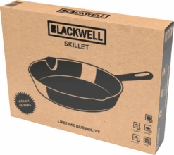 Blackwell Koekenpan - Gietijzer - ø 25 Cm - Zonder Anti-aanbaklaag -Thuiskeuken Box25 Package New 1