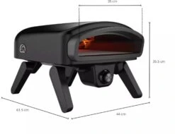 Nero Cooking Pizza Oven - Op Gas Voor Buiten - Zwart - Voor ø 35 Cm Pizza's -Thuiskeuken CL productafbeeldingen 33 3