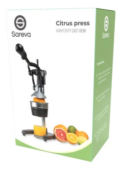 Sareva Citruspers - Gietijzer - Hevelmodel - Zwart -Thuiskeuken Citrus pers zwart current view