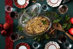 Sareva Ovenschaal Met Deksel - Hittebestendig Glas - Ovaal - 28 X 19 Cm / 4 Liter -Thuiskeuken Crumble in ovenschaal en vershoudbakjes 1