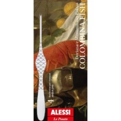 Alessi Kreeftenvork Colombina Fish - FM23/34S4 - 4 Stuks - Door Doriana & Massimiliano Fuksas -Thuiskeuken FM23 43S4 02