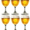 Grimbergen Bierglazen Op Voet - 330 Ml - 6 Stuks -Thuiskeuken Grimbergen glas nieuw 6 stuks