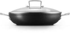 Le Creuset Hapjespan Met Deksel - Les Forgées TNS - ø 28 Cm / 3.2 Liter - Standaard Anti-aanbaklaag -Thuiskeuken LC 20190624 ZS PS FS 51107280010502 003