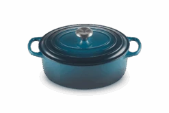 Le Creuset Braadpan Signature - Ovaal - Deap Teal - ø 29 Cm / 4.7 Liter -Thuiskeuken LC 20210125 HL PS FS 21178296422430 002