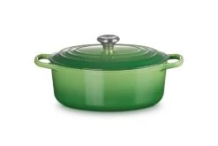 Le Creuset Braadpan Signature - Ovaal - Bamboo - ø 29 Cm / 4.7 Liter -Thuiskeuken LC 20210615 HL PS FS 21178294082430 001 1