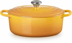 Le Creuset Braadpan Signature - Ovaal - Nectar - ø 29 Cm / 4.7 Liter -Thuiskeuken LC 20220720 HL PS FS 21178296724430 001
