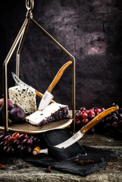 Laguiole Style De Vie Kaasmessen / Kaasmessenset Luxury Line Olijfhout - 3 Stuks -Thuiskeuken LuxKaasV2Olijf 4