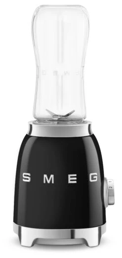 SMEG Smoothie Blender - Compact - Zwart - 600 Ml - PBF01BLEU -Thuiskeuken PBF01BLEU