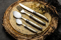 Laguiole Style De Vie Bestekset Premium Line - Parelmoer - 24 Delig / 6 Personen -Thuiskeuken PrCouvParel 2