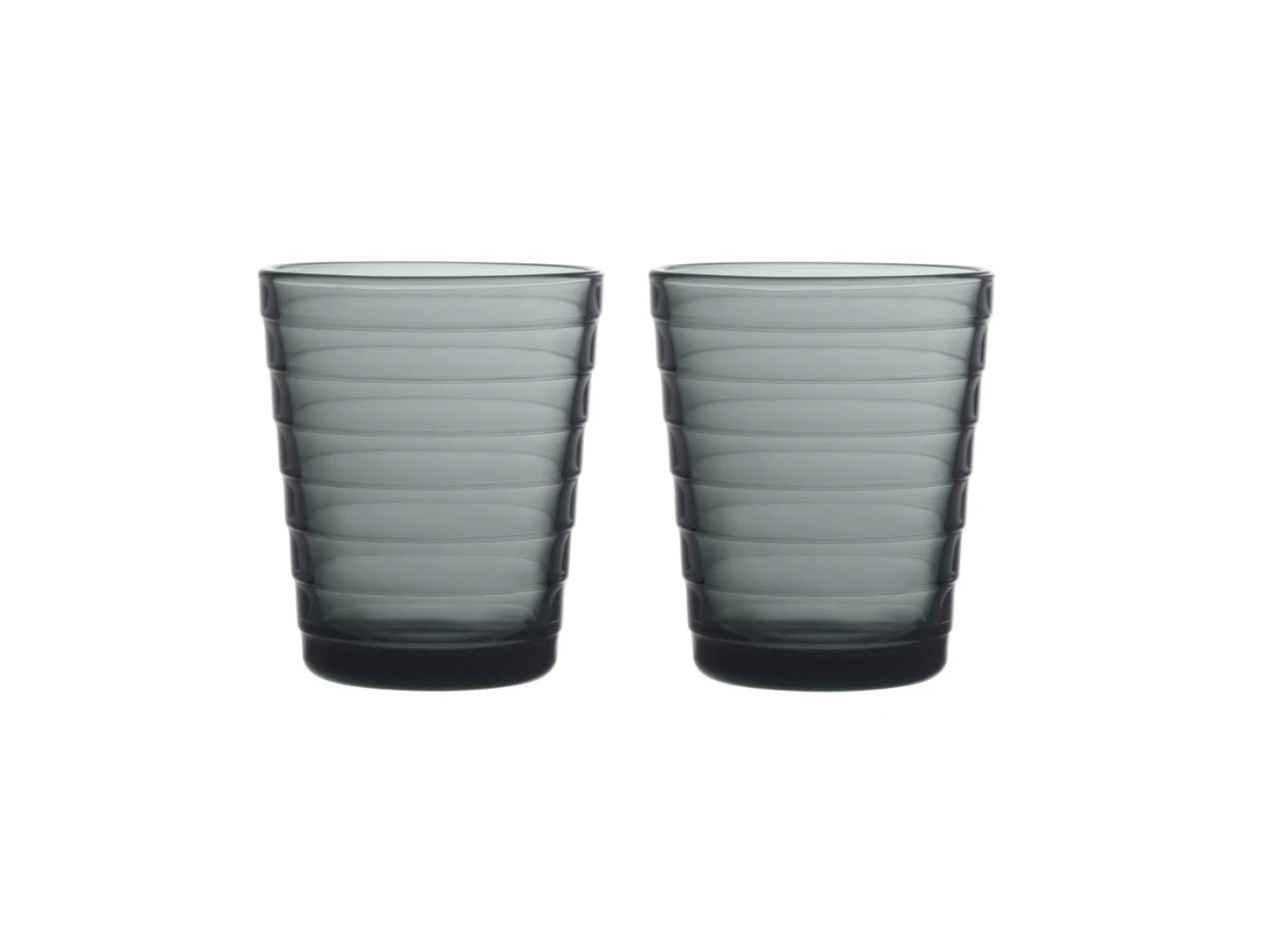 Iittala Glas Aino Aalto - Donkergrijs - 220 Ml - 2 Stuks 3 Iittala Glas Aino Aalto - Donkergrijs - 220 Ml - 2 Stuks