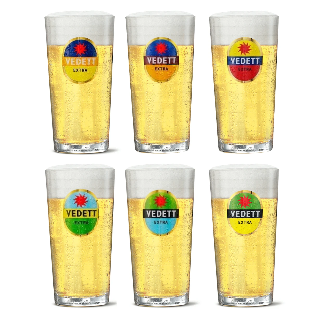 Vedett Bierglazen Extra - 330 Ml - 6 Stuks 3 Vedett Bierglazen Extra - 330 Ml - 6 Stuks