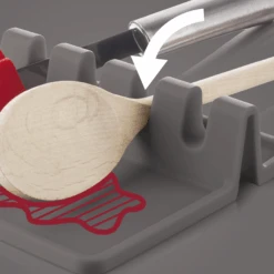 Vacu Vin Lepelhouder - Grijs -Thuiskeuken UtensilRest Instructions