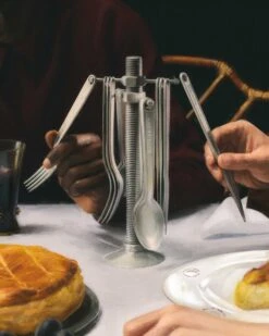 Alessi Bestekset Conversational Objects - VA02S4 - 4-delig - Door Virgil Abloh -Thuiskeuken VA02 VA02 SET 02 1