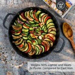 Westinghouse Hapjespan Performance - Blissful Black - ø 32 Cm / 5.8 Liter - Standaard Anti-aanbaklaag -Thuiskeuken WCCC0095L28BK 2 1