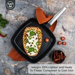 Westinghouse Grillpan Performance - Blissful Black - 28 X 28 Cm - Standaard Anti-aanbaklaag 18 Westinghouse Grillpan Performance - Blissful Black - 28 X 28 Cm - Standaard Anti-aanbaklaag -Thuiskeuken WCFP0095G28BK 2