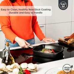 Westinghouse Grillpan Performance - Blissful Black - 28 X 28 Cm - Standaard Anti-aanbaklaag 15 Westinghouse Grillpan Performance - Blissful Black - 28 X 28 Cm - Standaard Anti-aanbaklaag -Thuiskeuken WCFP0095G28BK 4