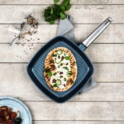 Westinghouse Grillpan Performance - Bravery Blue - 28 X 28 Cm - Standaard Anti-aanbaklaag -Thuiskeuken WCFP0095G28BL 10