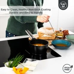 Westinghouse Steelpan Performance - Blissful Black - ø 18 Cm / 1.9 Liter -Thuiskeuken WCSP0095N18BK 4